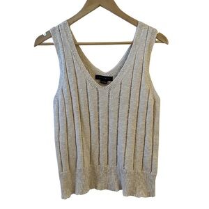 NWOT Sanctuary Women's Cream Knit Sleeveless Pullover Vest | Size Small
